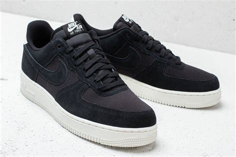 Nike Air Force 1 Low '07 1 Black Suede Men's 